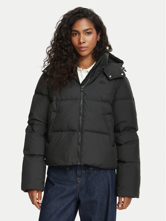 Lacoste Lacoste Geacă din puf BF8434 Negru Regular Fit