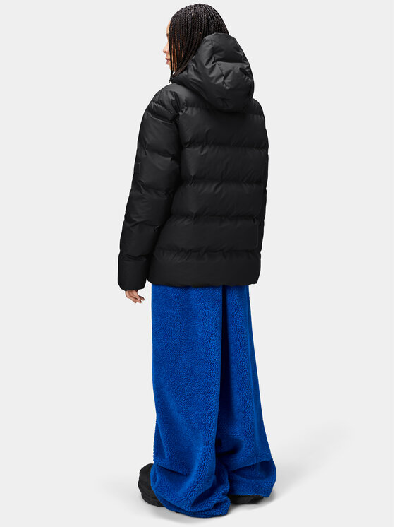 Rains Rains Télikabát 15120 Fekete Regular Fit