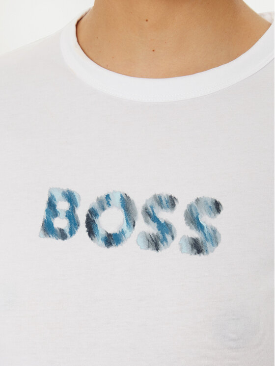BOSS BOSS Póló C_Elogo 50535322 Fehér Regular Fit