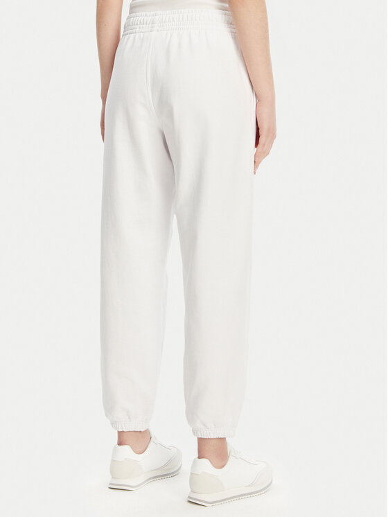 Calvin Klein Jeans Calvin Klein Jeans Долнище анцуг Monologo LV047B235G Бял Regular Fit