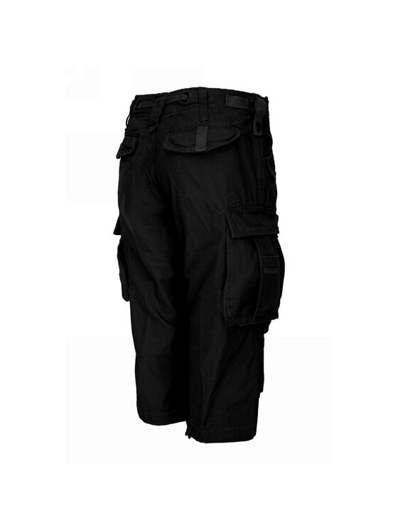 Brandit Brandit Szorty materiałowe 2003.2.L Czarny Regular Fit