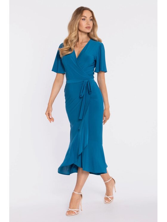 Made of Emotion Made of Emotion Abito da cocktail M912 Blu A-Line Fit