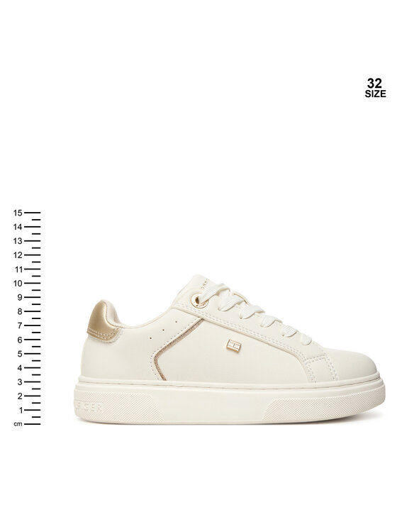Tommy Hilfiger Tommy Hilfiger Laisvalaikio batai Low Cut Lace-Up T3A9-34248-1355 S Balta