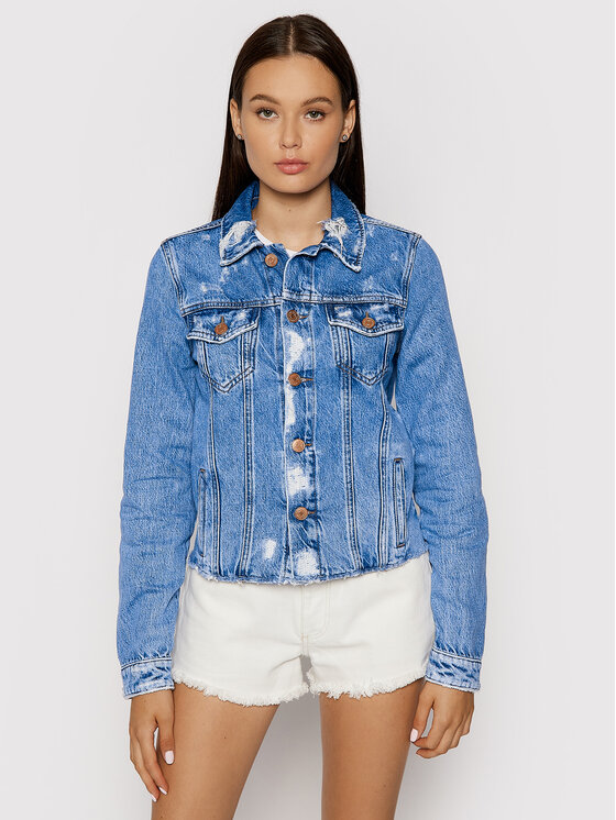 Tommy Jeans Giacca di jeans Truck DW0DW10473 Blu Regular Fit • Modivo.it