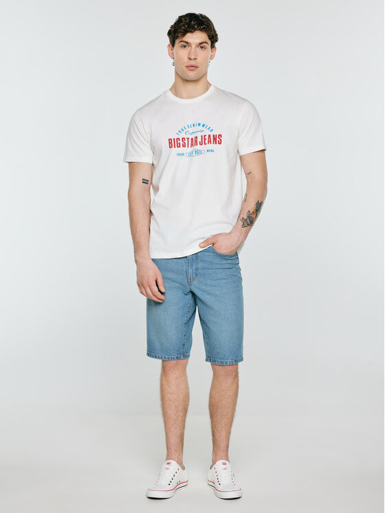 BIG STAR BIG STAR T-Shirt SERS Biały Basic Fit