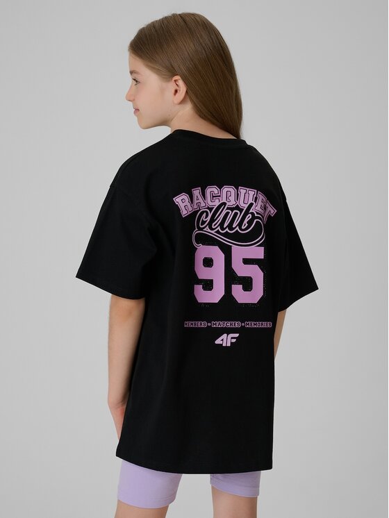 4F 4F T-shirt 4FJRAW26TTSHF4242-20S Nero Oversize