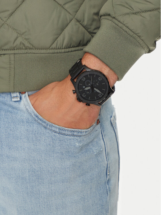 Fossil Fossil Pulkstenis Nate JR1401 Melns