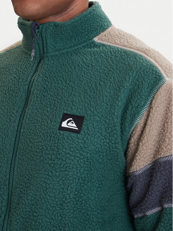 Quiksilver Quiksilver Fliso džemperis Clean Coast Block EQYPF03065 Žalia Loose Fit