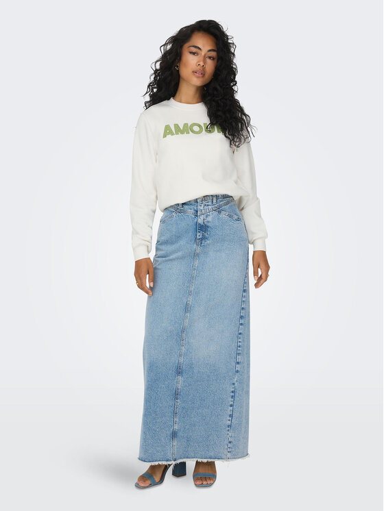 ONLY ONLY Bluza 15304436 Biały Regular Fit
