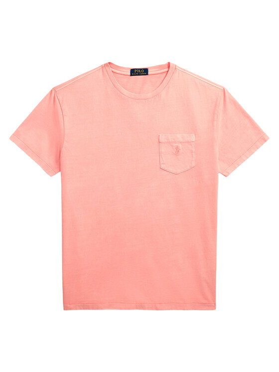 Polo Ralph Lauren Polo Ralph Lauren Тишърт 710969628005 Розов Custom Slim Fit