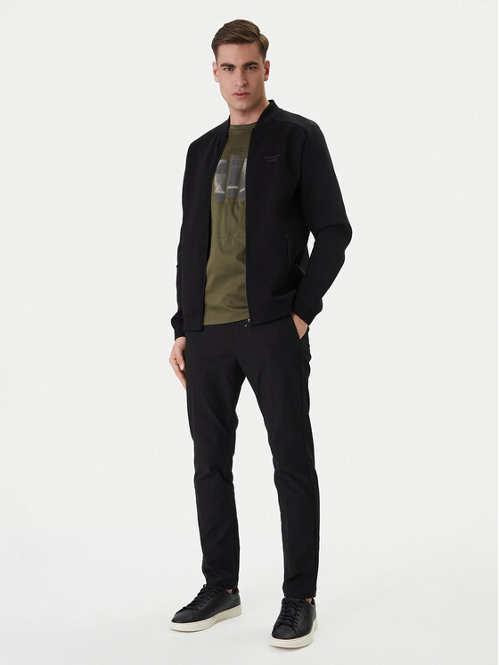 BOSS BOSS Džemperis ar kapuci PS Spirit70 50559789 Melns Regular Fit