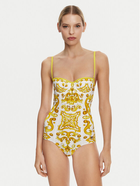 Női Női fürdőruha Dolce&Gabbana, Méret: 5, Sárga, O9A13J ONO19