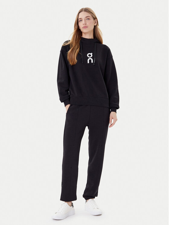 On On Jopa Club Hoodie 1WE1004 Črna Relaxed Fit
