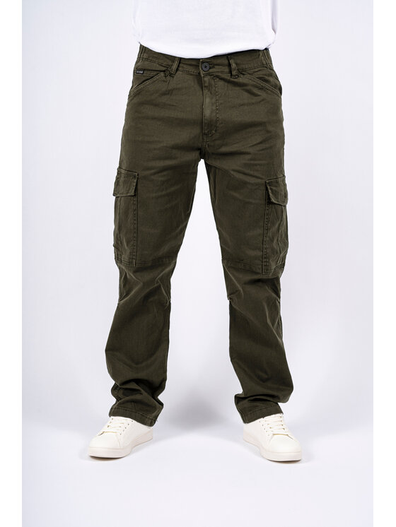 Marcus Marcus Pantaloni di tessuto Jeremy Cargo Verde Regular Fit