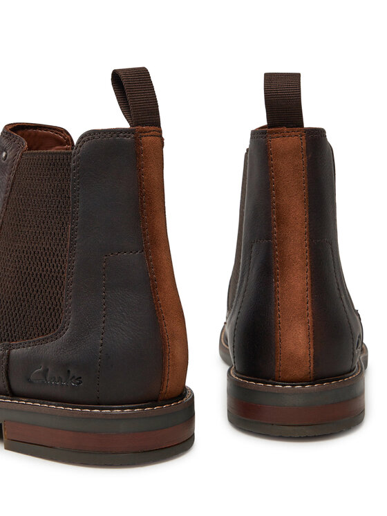 Clarks Clarks Боти тип челси Jaxen Easy 26179435 Кафяв