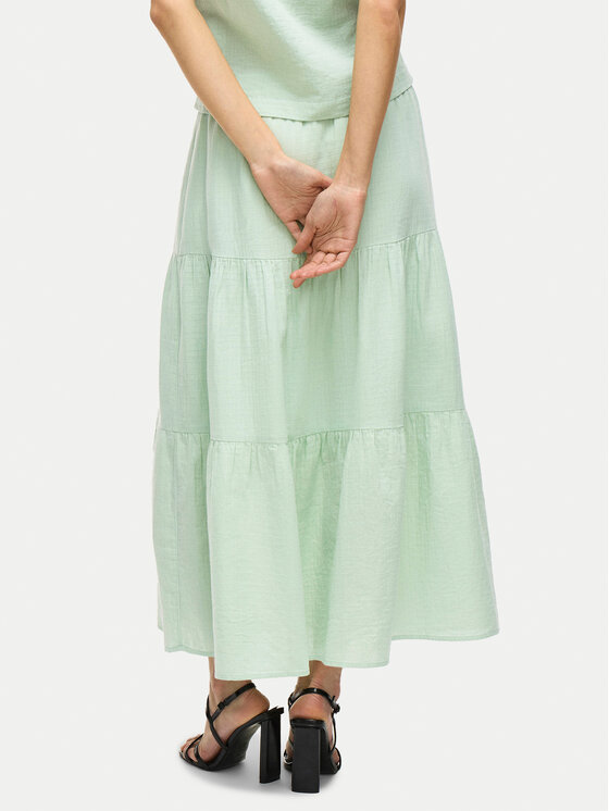Vila Vila Maxi szoknya Lania 14105428 Zöld Regular Fit