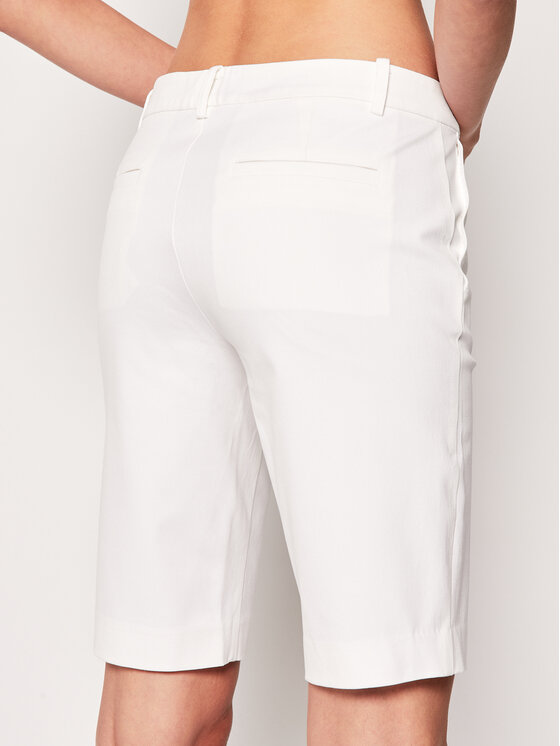 LAUREN RALPH LAUREN Lauren Ralph Lauren Kratke hlače iz tkanine Bsr-Btms 200661653 Bela Regular Fit