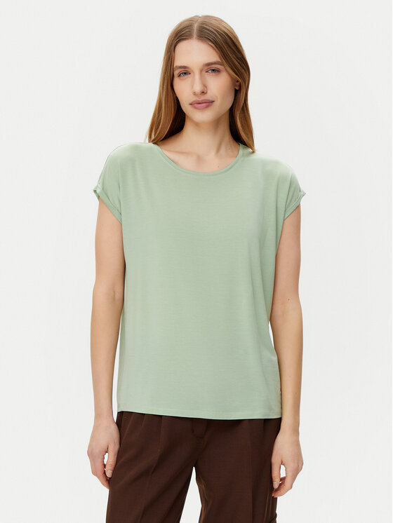 Vero Moda Vero Moda T-Shirt Ava 10284468 Zielony Regular Fit