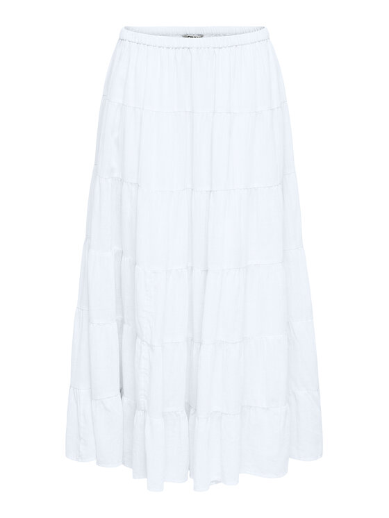 ONLY ONLY Maxi sukně Kelly  15374229 Bílá Regular Fit