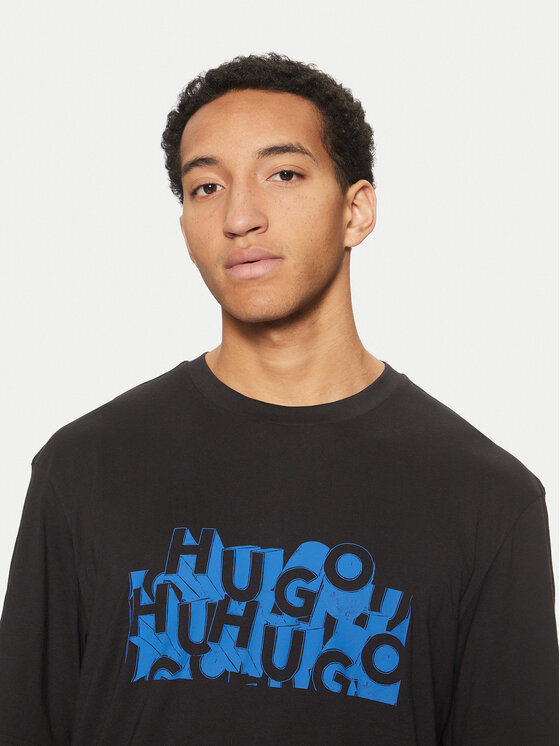 HUGO HUGO T-shirt Nafralo 50533528 Crna Regular Fit