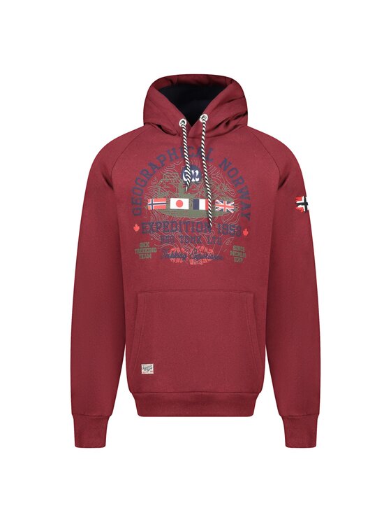 Geographical Norway Geographical Norway Bluza WZ3006H/GN-Burgundy Bordowy Regular Fit