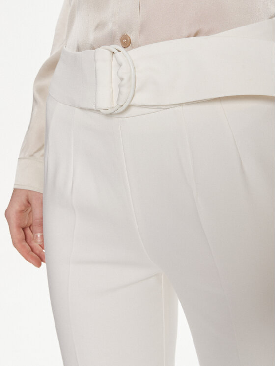 Morgan Morgan Pantaloni di tessuto 241-PBACI.F Écru Regular Fit