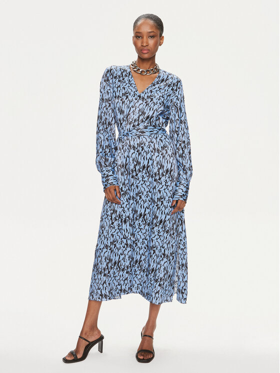 Karen by Simonsen Karen by Simonsen Rochie tip cămașă Nikole 10104885 Albastru Regular Fit