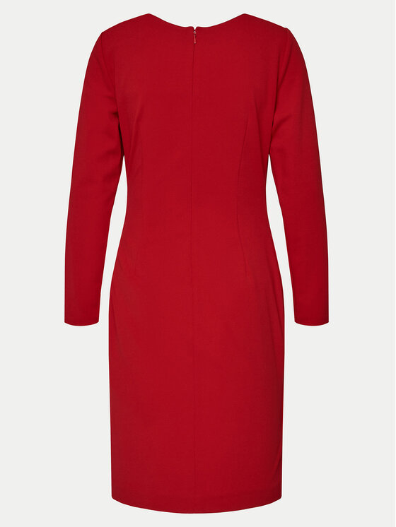 DKNY DKNY Cocktail obleka DD4H1242 Rdeča Slim Fit