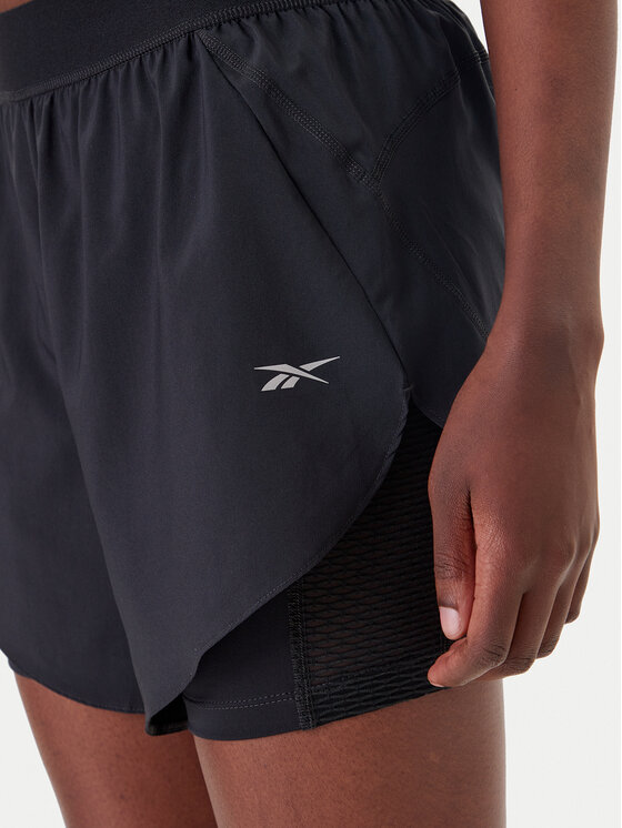 Reebok Reebok Športové kraťasy Running 100075412 Čierna Regular Fit