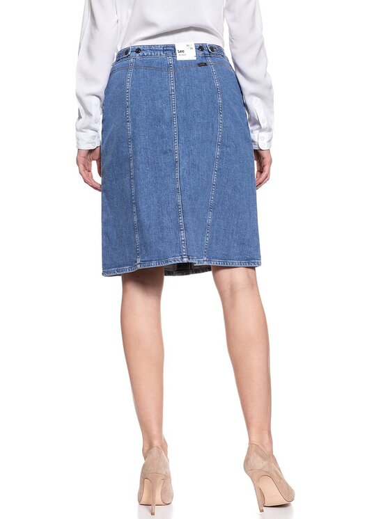 Lee Lee Minigonna 70S SKIRT Blu Regular Fit