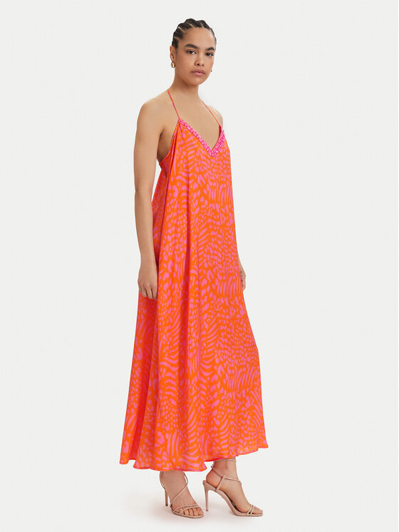 LOLA CASADEMUNT LOLA CASADEMUNT Sommerkleid LS2616030 Orange Regular Fit