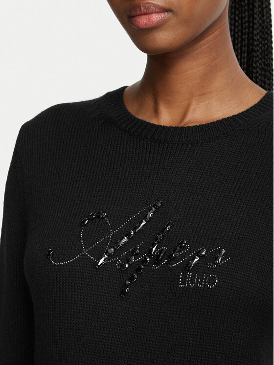 Liu Jo Sport Liu Jo Sport Sweter TF6160 MA22S Czarny Regular Fit