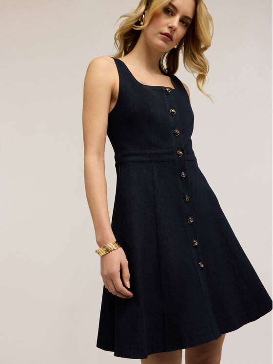 Motivi Motivi Vestito da giorno 7019Q003466N034 Blu Flared Fit