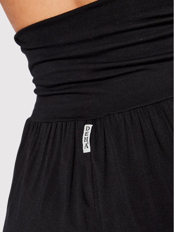 Deha Deha Долнище анцуг Harem A00215 Черен Loose Fit