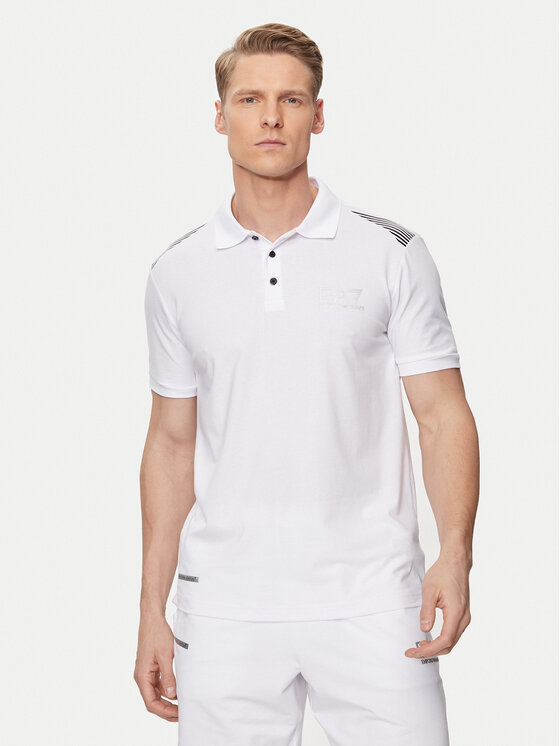 EA7 Emporio Armani Polo 3DPF51 PJULZ 1100 Bijela Regular Fit