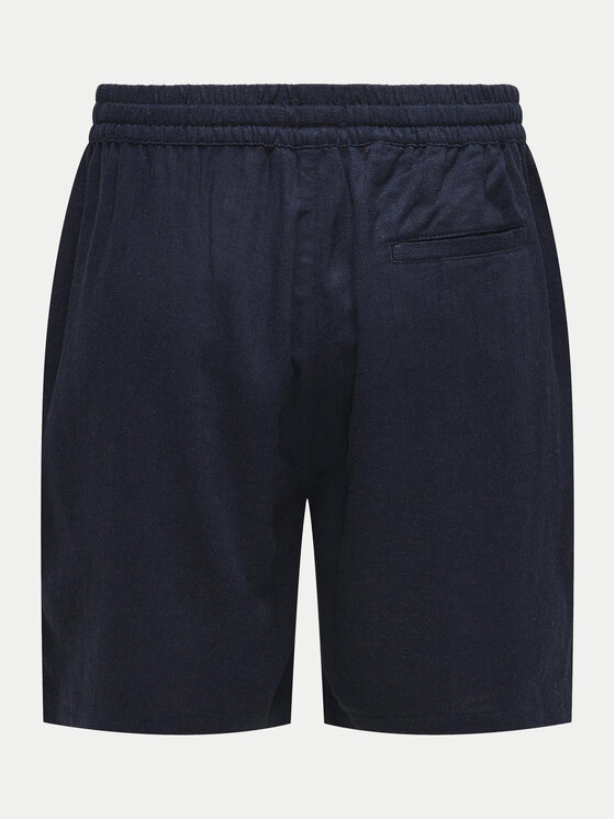 Only & Sons Only & Sons Szorty materiałowe Tel 22030250 Granatowy Regular Fit