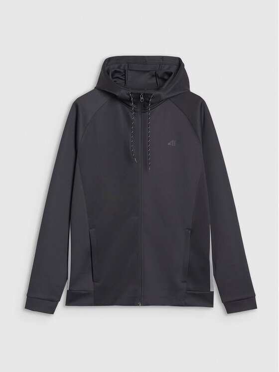 4F 4F Felpa tecnica 4FWSS25TFSWM513-20S Nero Regular Fit