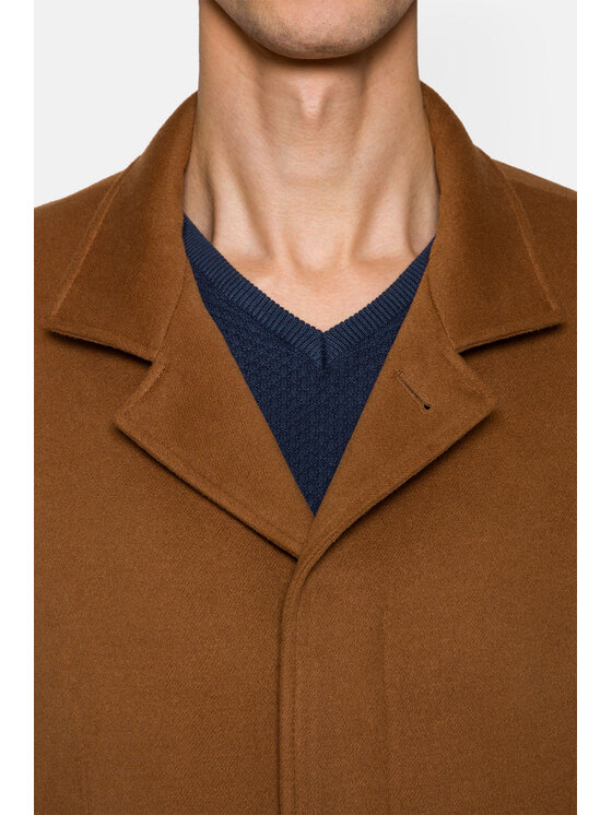 Lancerto Lancerto Płaszcz przejściowy Maryport Brązowy Regular Fit