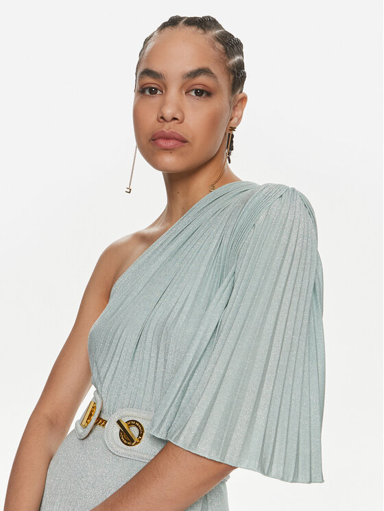 Elisabetta Franchi Elisabetta Franchi Večerní šaty AB-534-41E2-V680 Zelená Regular Fit