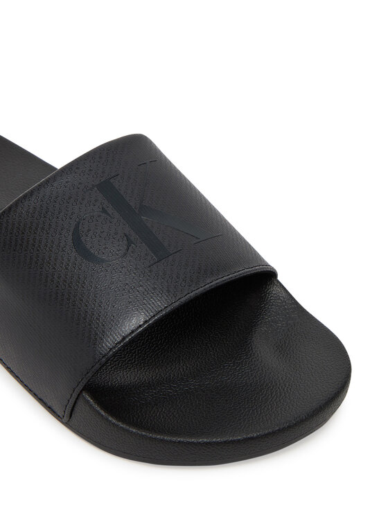Calvin Klein Jeans Calvin Klein Jeans Şlapi Slide Aop Print YM0YM01269 Negru
