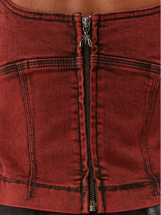 Patrizia Pepe Patrizia Pepe Marškinėliai 8C0615/D047-R805 Vyšninė Slim Fit