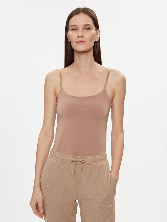 Boss Top 50515601 Béžová Slim Fit