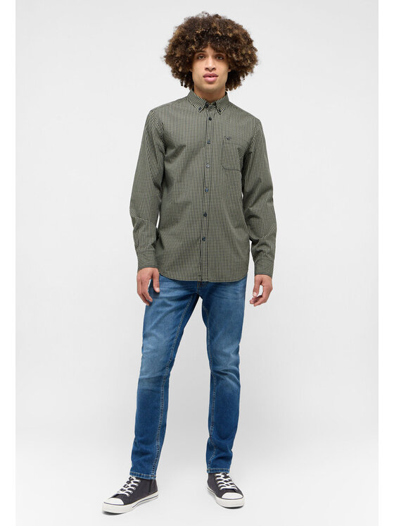Mustang Mustang Koszula Chester Gingham Czarny Regular Fit