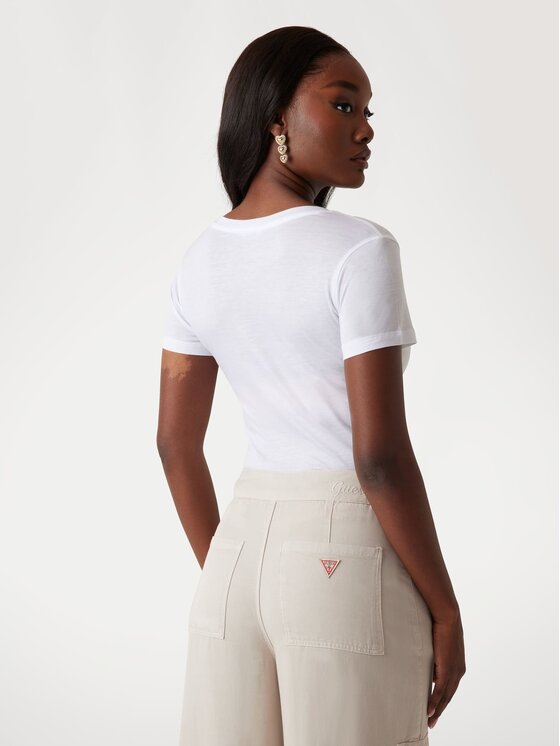 Guess Guess Top 172819 Biały Classic Fit
