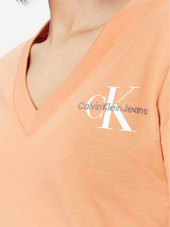 Calvin Klein Jeans Calvin Klein Jeans Marškinėliai J20J221429 Oranžinė Regular Fit