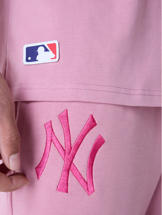 New Era New Era T-shirt New York Yankees MLB League Essential 60596181 Ružičasta Regular Fit
