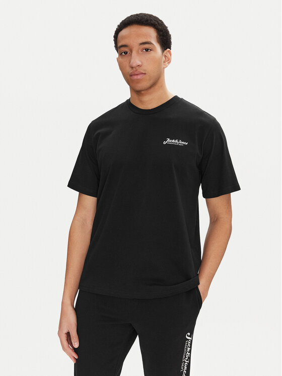 Jack & Jones Jack & Jones Súprava trička a teplákov Beau 12277849 Čierna Relaxed Fit