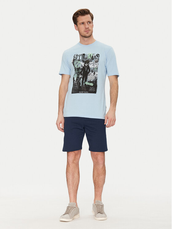 Blend Blend T-Shirt 20717965 Niebieski Regular Fit