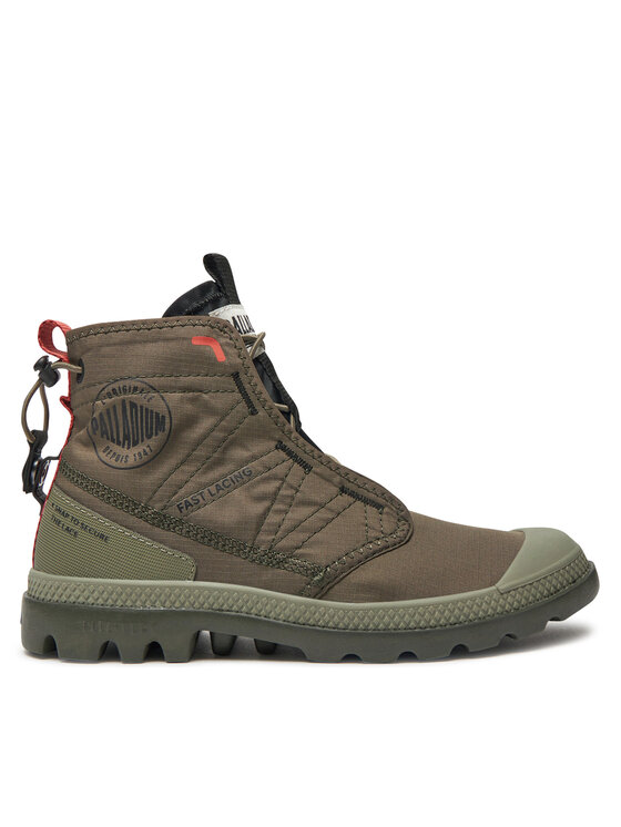 Palladium Palladium Schnürstiefeletten Pampa Travel Lite 79104-309-M Grün