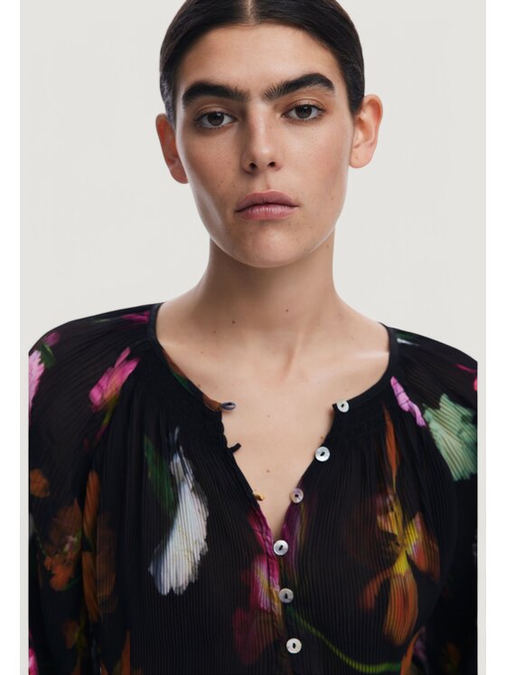 Desigual Desigual Μπλουζάκι BLUS_MOMO Μαύρο Mom Fit